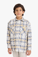Resim Defacto Erkek Çocuk Uzun Kol Gömlek G6172A8/YL502
