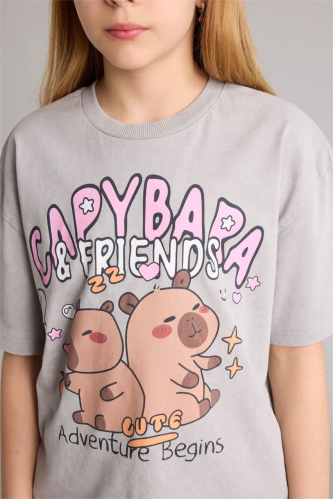 Resim Defacto Kız Çocuk T-shirt G8201A8/GR451