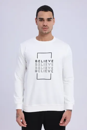 Resim Paul&More O Yaka 2 İp Erkek Sweat 1003 Belıeve