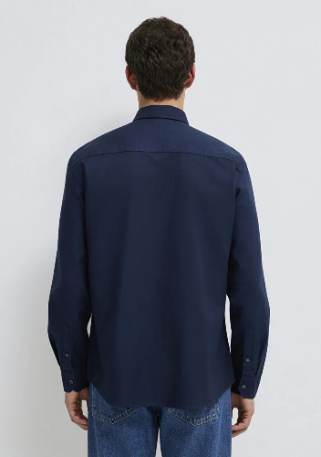 Resim Mavi Erkek Uzun Kol Gömlek M0212063-80872