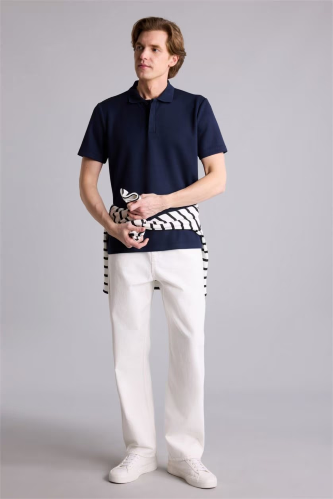 Resim Defacto Erkek T-shirt H3433AX/NV106