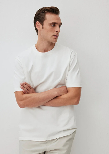 Resim Mavi Erkek T-shirt M0612269-70057