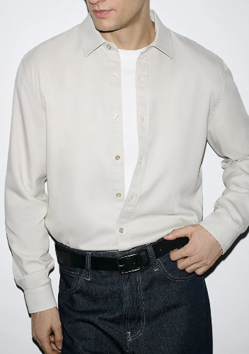 Resim Mavi Erkek Uzun Kol Gömlek M0210818-70134