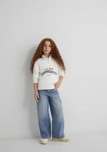 Resim Mavi Lina Lt Kız Çocuk Jean Pantolon M7010723-90879