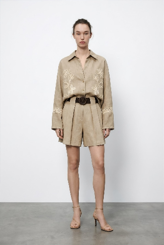 Resim QUZU Kadın Kot&Kanvas Şort