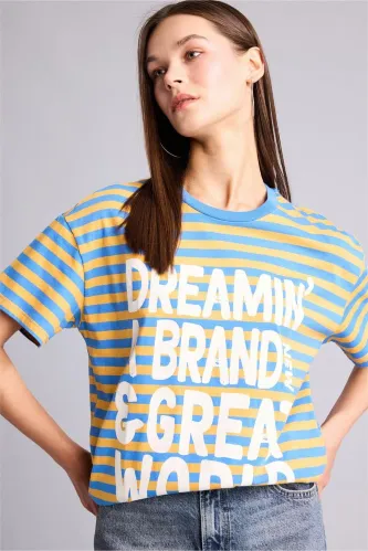 Resim Defacto Kadın  T-shirt H6970AX/BE335