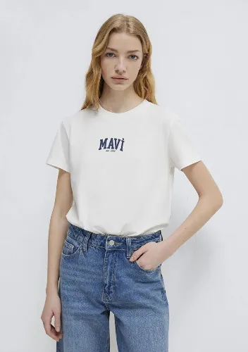 Resim Mavi Kadın T-shirt M1613412-70057