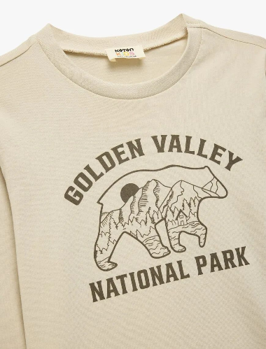 Resim Koton Erkek Çocuk Uzun Sweat 6WKB10378TK