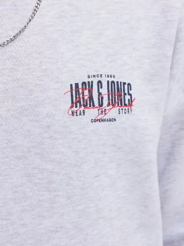 Resim Jack & Jones Jjaero Sweat Crew Neck Erkek Sweat 12298492