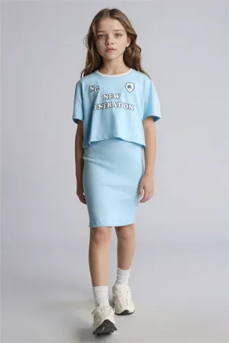 Resim Defacto Kız Çocuk Elbise D2339A8/BE509