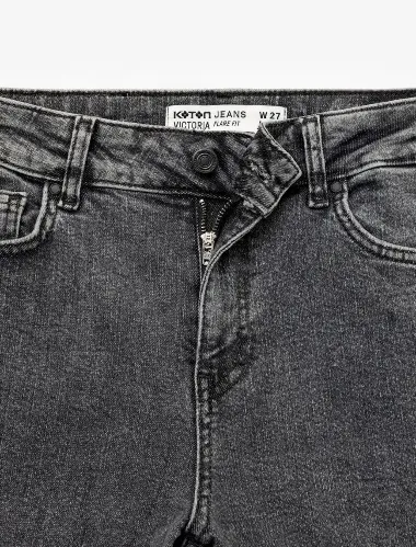 Resim Koton Kadın Jean Pantolon 7WAL40019MD