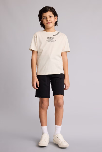 Resim Defacto Erkek Çocuk Penye Şort B5867A8/BK27