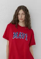 Resim Mavi Kadın T-shirt M1600843-86417