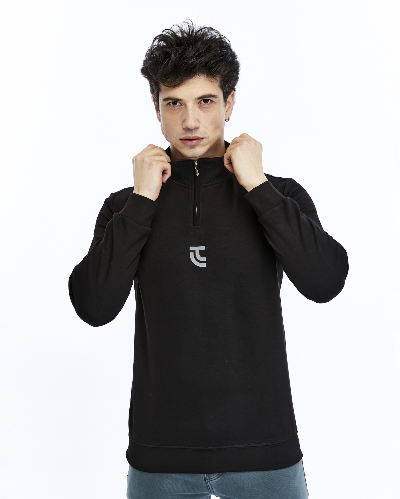 Resim Paul&More Yarım Fermuar Erkek Sweat 200 Yarım Fermuar