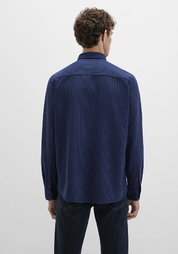 Resim Mavi Erkek Uzun Kol Gömlek M0211775-91324