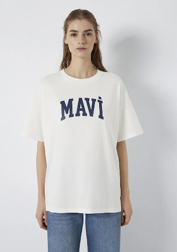 Resim Mavi Kadın T-shirt M1600843-81964