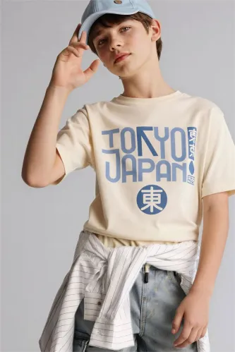Resim Defacto Erkek Çocuk T-shirt G9961A8/ER238