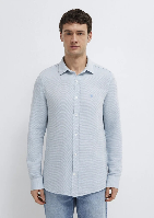 Resim Mavi Erkek Uzun Kol Gömlek M0211899-86659