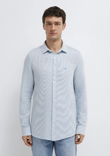 Resim Mavi Erkek Uzun Kol Gömlek M0211899-86659