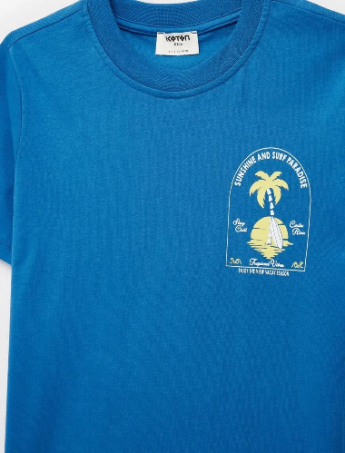 Resim Koton Erkek Çocuk T-shirt 6SKB10123TK