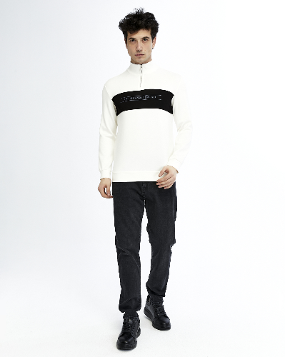 Resim Paul&More Yarım Fermuar Erkek Sweat 227 Parçalı Yarım Fermuarlı