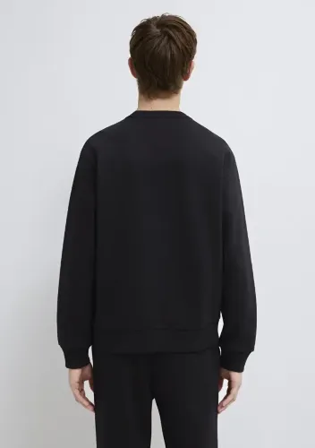 Resim Mavi Baskılı Erkek Sweat M0611716-900