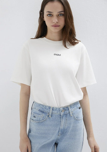 Resim Mavi Kadın T-shirt M1612829-80194