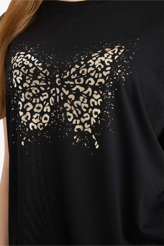 Resim Defacto Kadın T-shirt G2882AX/BK81