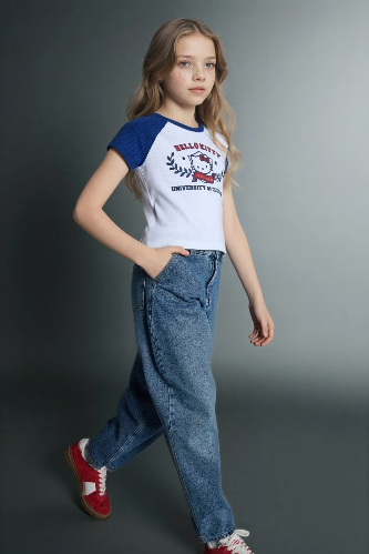 Resim Defacto Kız Çocuk Jean Pantolon G4650A8/NM28