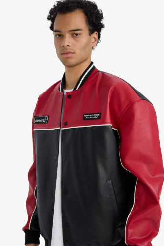 Resim Defacto Erkek Deri Mont F8598AX/BK27