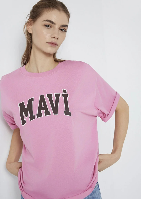 Resim Mavi Kadın T-shirt M1600843-71063
