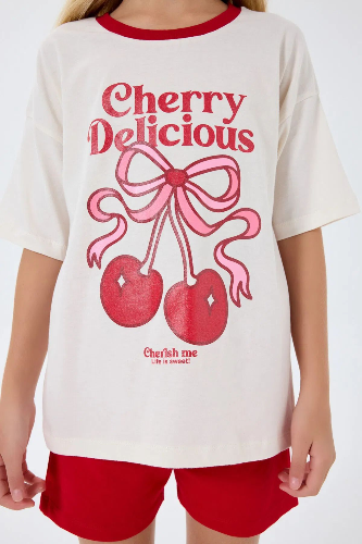 Resim Yenikoza Kız Çocuk Şort Takım