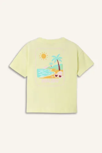 Resim Defacto Kız Bebek T-shirt H8229A5/GN656