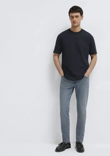 Resim Mavi Erkek T-shirt M0611596-900