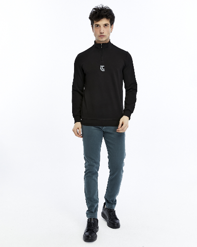 Resim Paul&More Yarım Fermuar Erkek Sweat 200 Yarım Fermuar