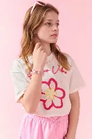 Resim Defacto Kız Çocuk T-shirt H6155A8/ER98