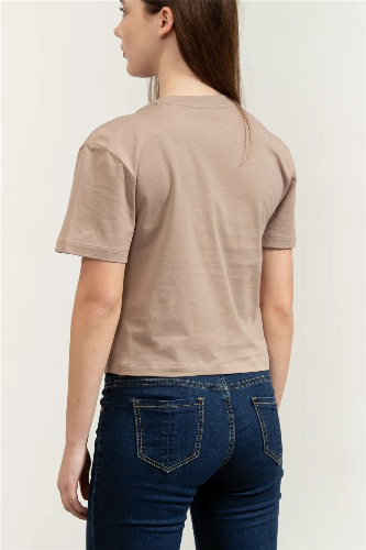 Resim Guess Athleisure  Kadın  T-shirt V6GI04K2965-A10L Arıanna Ss Cn Boxy T-Shırt