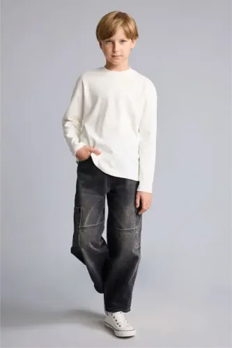 Resim Defacto Uzun Kol Erkek Çocuk Sweat E9661A8/WT34