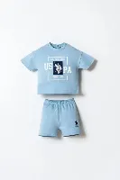 Resim U.S. Polo Assn Bebek Erkek Bebek Şort Takım Usb2868