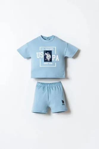 Resim U.S. Polo Assn Bebek Erkek Bebek Şort Takım Usb2868