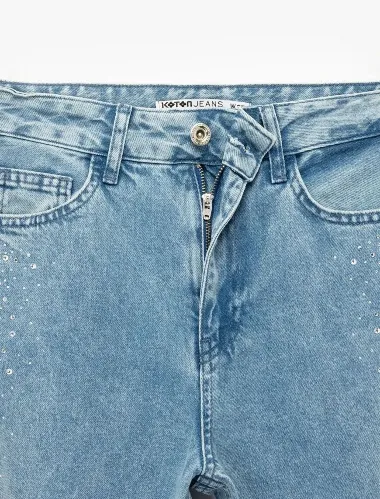 Resim Koton Kadın Jean Pantolon 7WAL40025MD