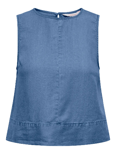 Resim Only Onldorsı Charıs Sl Top Wvn Cc Kadın T-Shirt 15363996