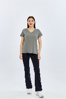 Resim Viole&More Kadın T-Shirt Yk18 V Yaka