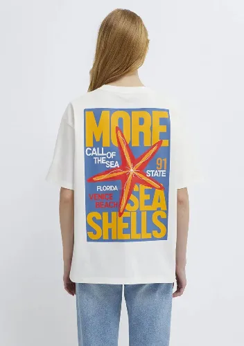 Resim Mavi Kadın T-shirt M1613915-70057