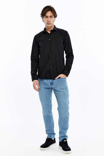 Resim Süvari Wonder Slım Uzun Erkek Gömlek Gm1007100695