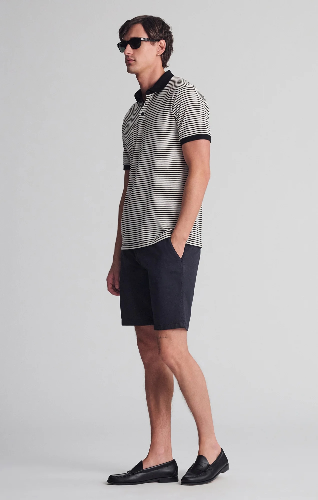 Resim Mavi Çizgili Polo Erkek T-Shirt M0611843-70055