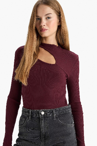 Resim Defacto Kadın T-shirt C8473AX/BR34