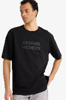 Resim Defacto Erkek T-shirt F9681AX/BK81