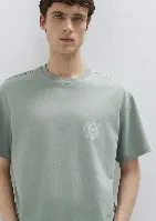 Resim Mavi Erkek T-shirt M0613289-70113
