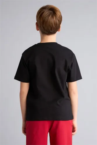 Resim Defacto Erkek Çocuk T-shirt H4323A8/BK81